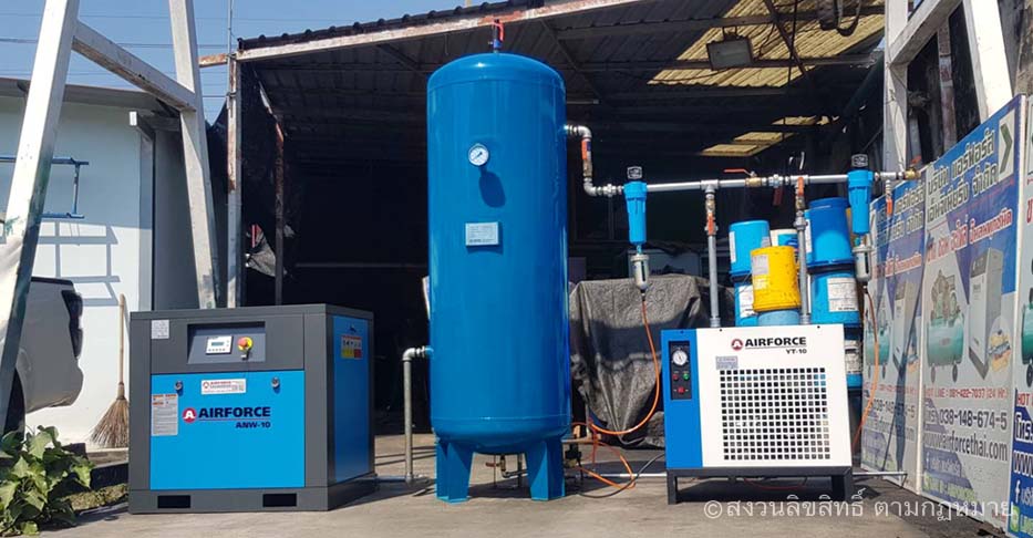 ปั๊มลมสกรูประเทศลาว | Laos's Screw Air Compressor