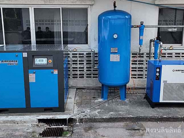 เครื่องปั๊มลมฉะเชิงเทรา | SCREW AIR COMPRESSOR